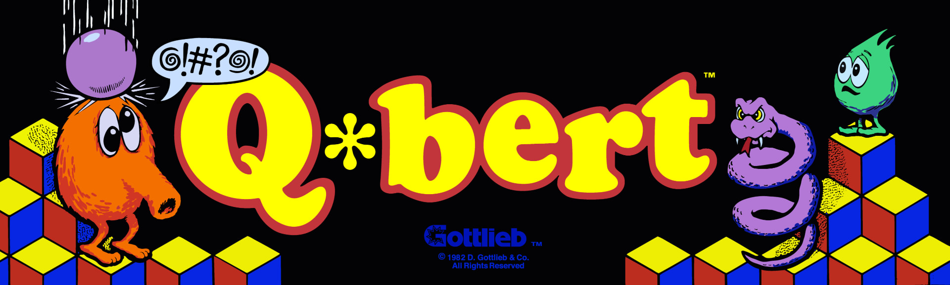 Arkadmarquee: Q*bert (Gottlieb, 1982)