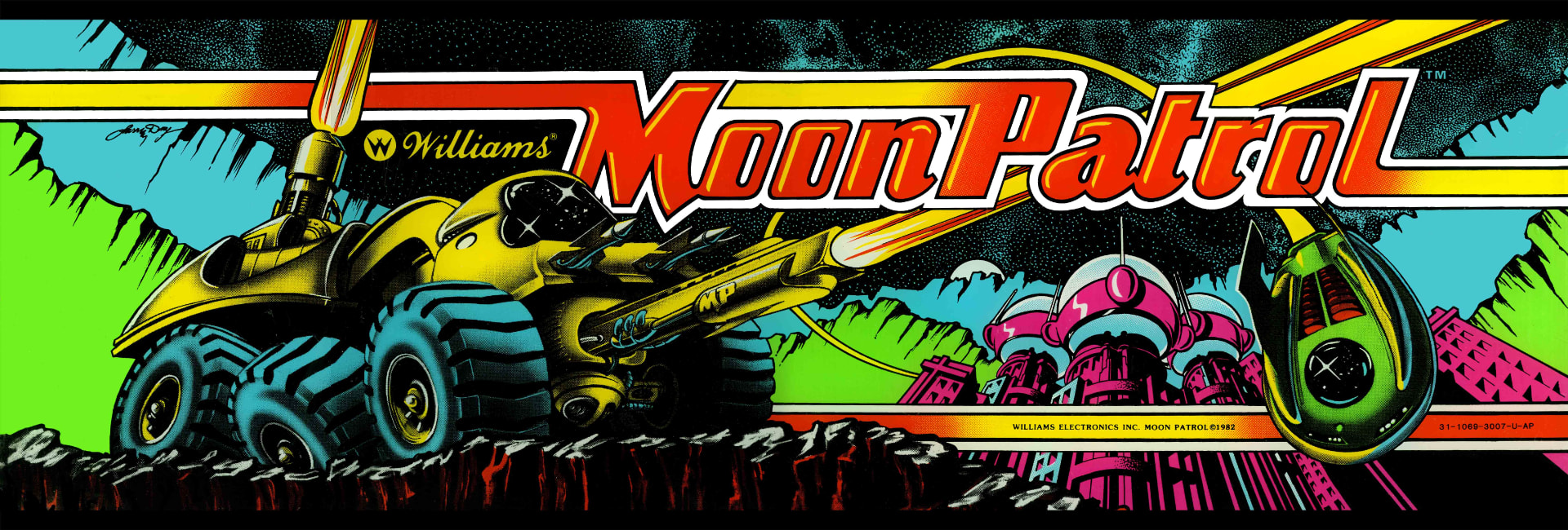 Arkadmarquee: Moon Patrol (Williams/Irem, 1982)