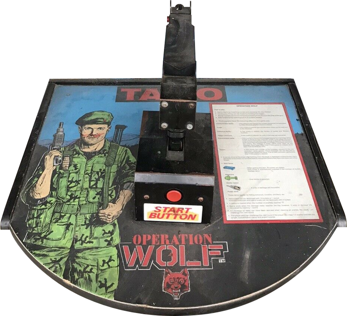 Kontrollpanel: Operation Wolf — monterad ljuspistol