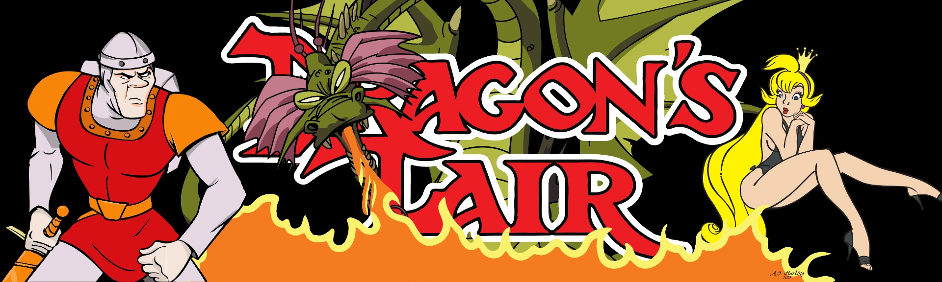 Arkadmarquee: Dragon's Lair (Cinematronics, 1983)