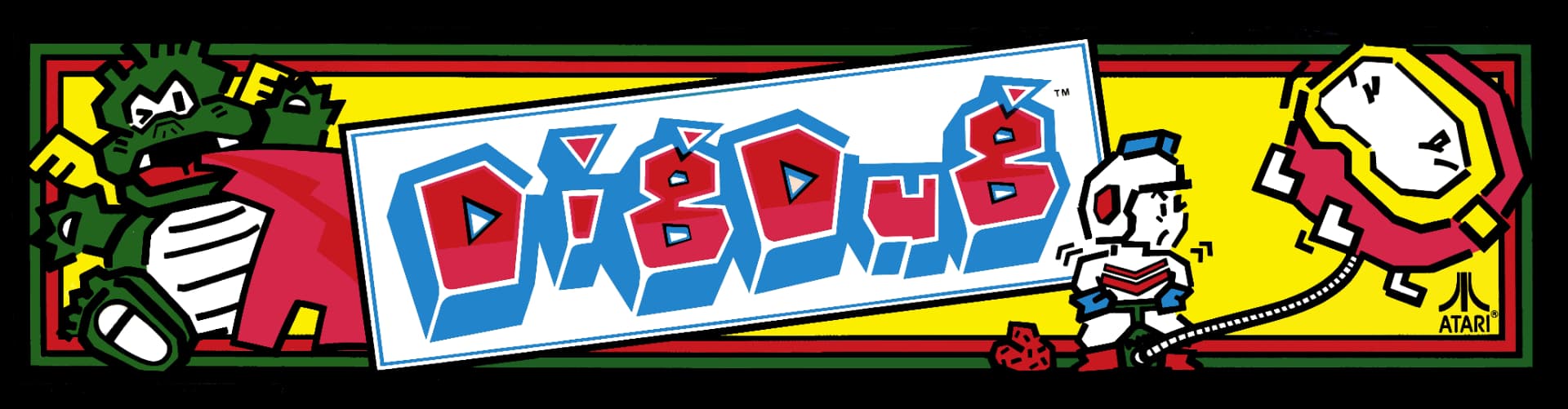 Arkadmarquee: Dig Dug (Atari/Namco, 1982)